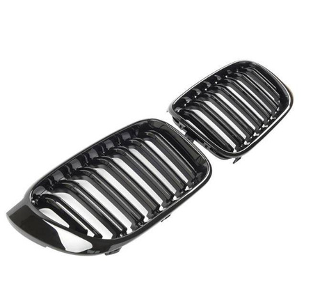 MŘÍŽKA (LEDVINOVÁ) BMW X3 X4 F25 F26 M LOOK LESKLÁ ČERNÁ