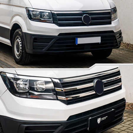 Lišty přední mřížky GRILL VW Crafter 2017+