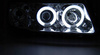 ČOČKOVÉ LAMPY AUDI A3 8L 96-00 CCFL KROUŽKY CHROMOVÉ