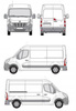 Platforma střešního nosiče Renault Master L2H2