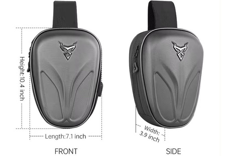 Motocentrická ledvinka přes rameno / Grey