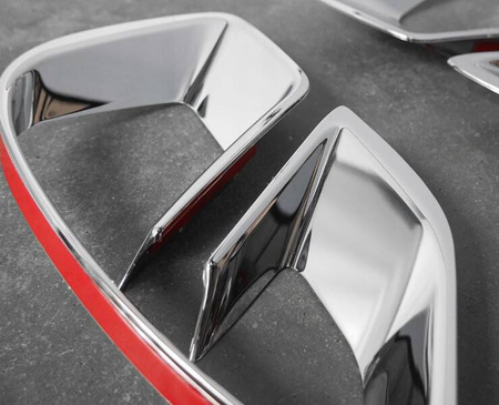 Halogenové rámečky světlometů pro MITSUBISHI ASX 2023- | ABS | chrom