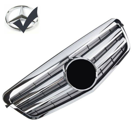 MERCEDES W212 S212 MŘÍŽKA 09-13 KOMPLETNÍ CHROMOVANÁ