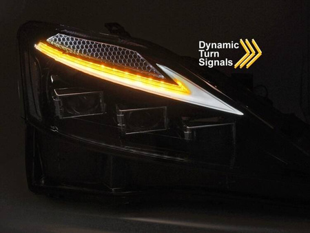 Světlomety pro Lexus IS 06-13 černé full LED