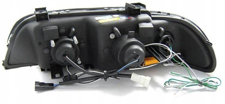 BMW E39 CHROM LED světlomety + kroužky