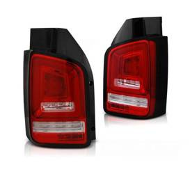 LED žárovky Vw T5 10-15 červená bílá Full Led Dts