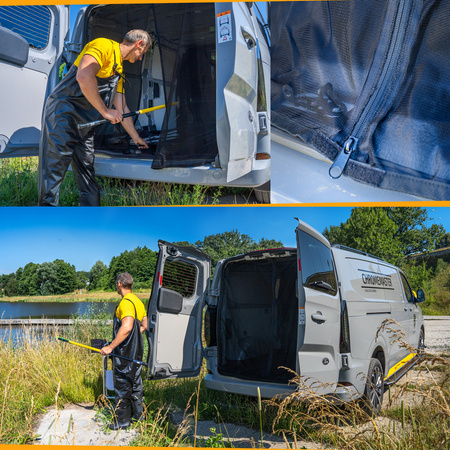 síť proti komárům v zadních dveřích MERCEDES SPRINTER W906 VW CRAFTER