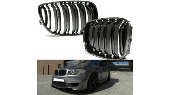 MŘÍŽKA BMW E81 E87 E88 07-12 DUAL LINE LESKLÁ BLK