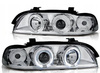 Bmw e39 ringi h1/h1 chromované světlomety ringi