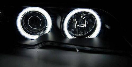 BMW E46 Coupe Kabriolet přední světla ANGEL EYES CCF