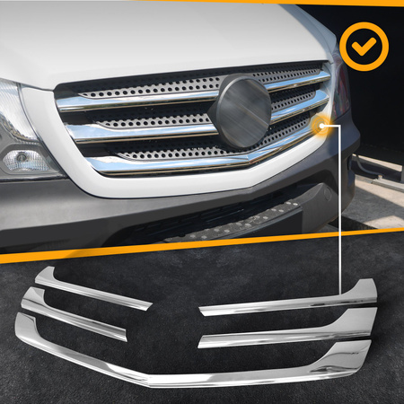 Atriové lišty Mercedes Sprinter W906 2013+ CHROME