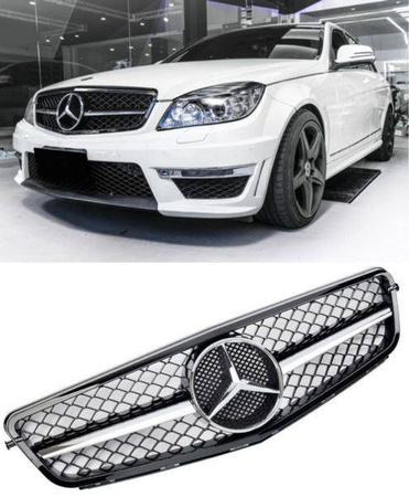 MŘÍŽKA MERCEDES W204 07- B/C C63 LOOK AMG LOGO