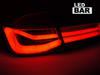 LED zadní světla pro BMW F30 11-18 LED bar seq red