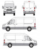 Střešní nosič Ford Transit L3H2 OD 2014-