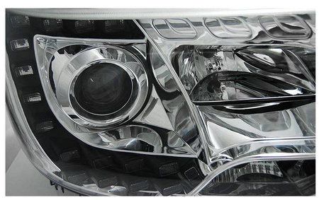 VW T5 10-15 chrole LED DRL světlomety