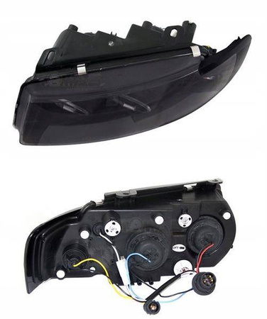 Světlomety VW Passat B5 3B BLACK RINGS +