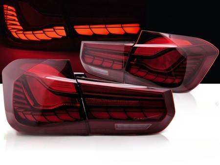 Zadní LED světla pro BMW F30 11-18 OLED červená