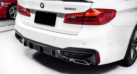 ZADNÍ DIFUZOR BMW G30 G31 17- M5 DESIGN ČERNÝ GLOS