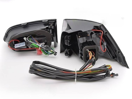 Červené kouřové LED žárovky pro VW Golf 7 VII Variant