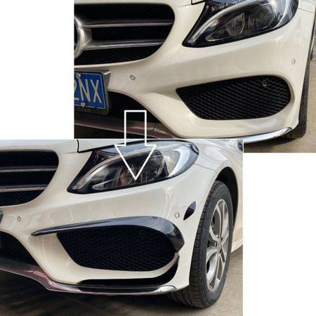 PŘEDNÍ AERODYNAMICKÝ SPOILER MERCEDES W205 AMG LINE