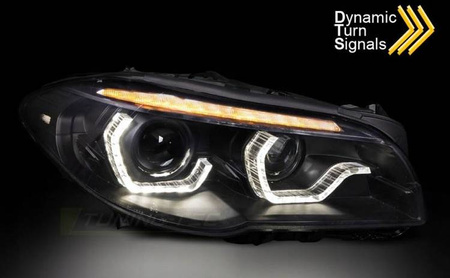 Bi-xenonové LED světlomety černé pro BMW F10 F11 Lci 13-16