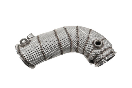 BMW F90 M5 downpipe s krytem koncovky