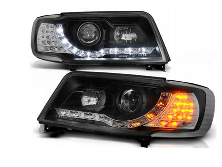 Světlomety Audi 100 C4 90-94 Denní světlo černé