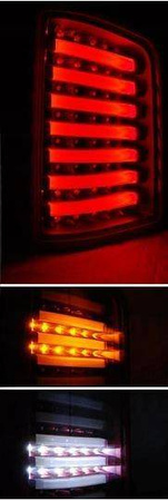 LED zadní světla VW T6 Transporter černá 03-15