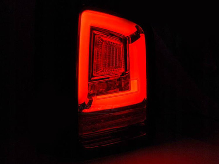 LED žárovky Vw T5 10-15 červená bílá Full Led Dts