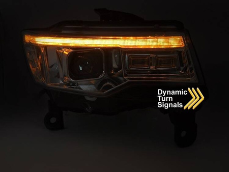 LED chromové lampy pro Jeep Grand Cherokee WK 14-21