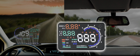 Projektor displeje LED LCD HUD OBD2 5,5 KLOKANŮ