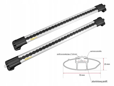 Lišty na střešní nosič VW Passat B8 Kombi 2014-2023