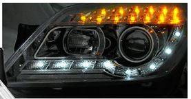 Světlomety Opel Astra H CHROM DAYLIGHT