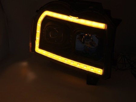 Trubkové světlomety černé Jeep Grand Cherokee 2005-2008