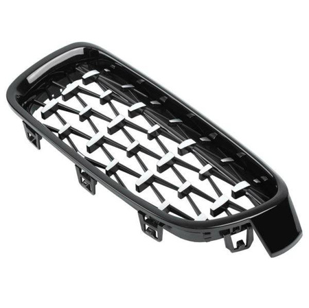 MŘÍŽKA (LEDVINOVÁ) BMW F30/F31 DIAMEND LOOK ČERNÁ CHROMOVÁ