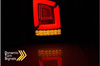 LED světla vw t5 03-09 červený kouř plný led dts