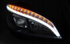 Svítilny Mercedes W204 třídy C 07-10 Black Led