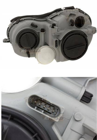 Světlomety Mercedes W209 čočky světlometů b