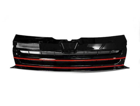 VW T5 MŘÍŽKA 09-15 BEZ ZNÁMKY ČERNÁ ČERVENÁ