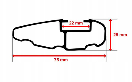 Citroen Berlingo 2008-2018 střešní nosič s tyčí
