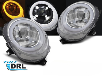 TUBE LIGHT Chromové LED DRL světlomety pro MINI Cooper F55 / F56 / F57 2014-2017