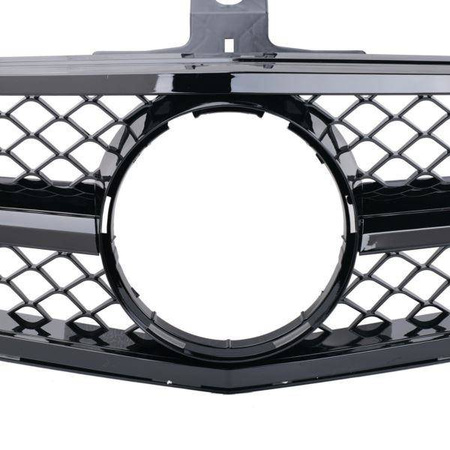 MŘÍŽKA MERCDES W204 11- 14 ČERNÁ LESKLÁ / LESKLÁ