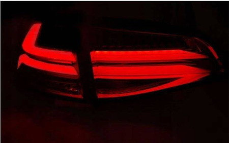 LED světla Vw Golf VII 7 13- červený kouř vedl bar