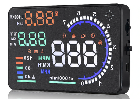 Projektor displeje LED LCD HUD OBD2 5,5 KLOKANŮ