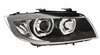 Světla BMW E90 E91 05-11 led kroužky černá H7/H7 DEPO