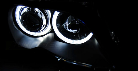 BMW E46 01-05 Sedan led světla černé čočky