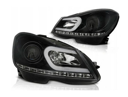 Světlomety Mercedes C W204 11-14 BLACK TUBE LI