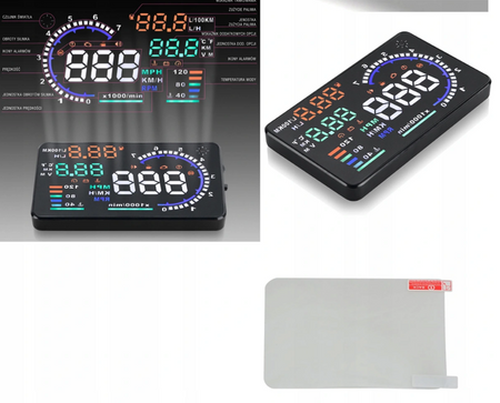 Projektor displeje LED LCD HUD OBD2 5,5 KLOKANŮ