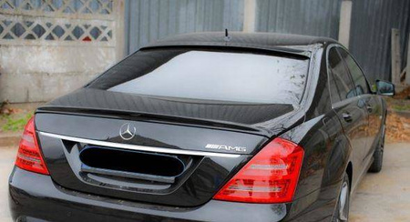 SPOILER MERCEDES W221 06-11 KUFR ABS LESKLÁ ČERNÁ