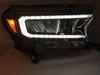 Full LED černá přední světla pro Ford Ranger V